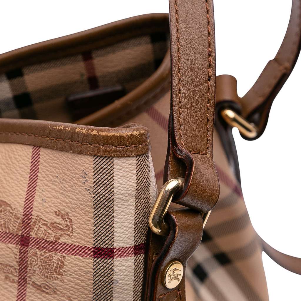 Burberry Small Haymarket Check Coated Canvas Canterbury Tote - Image 11