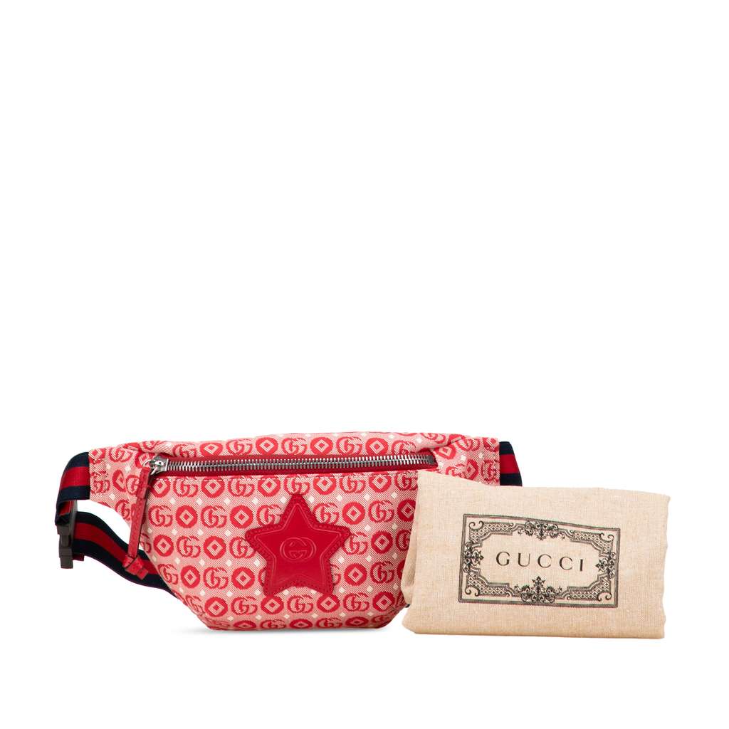 Gucci Kids GG Supreme Stars Web Belt Bag - Image 13