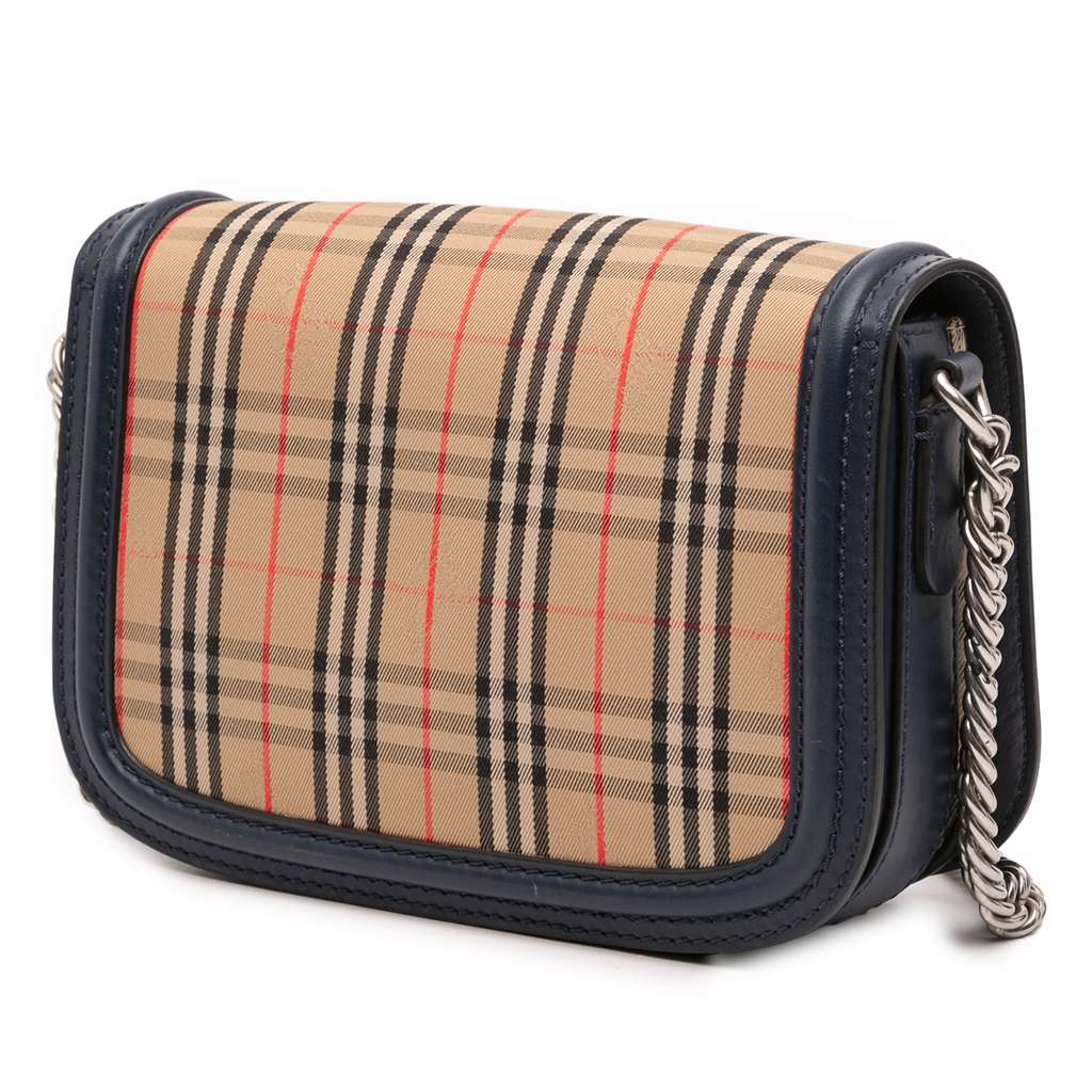 Burberry Haymarket Check Canvas 1983 Link Flap - Back view