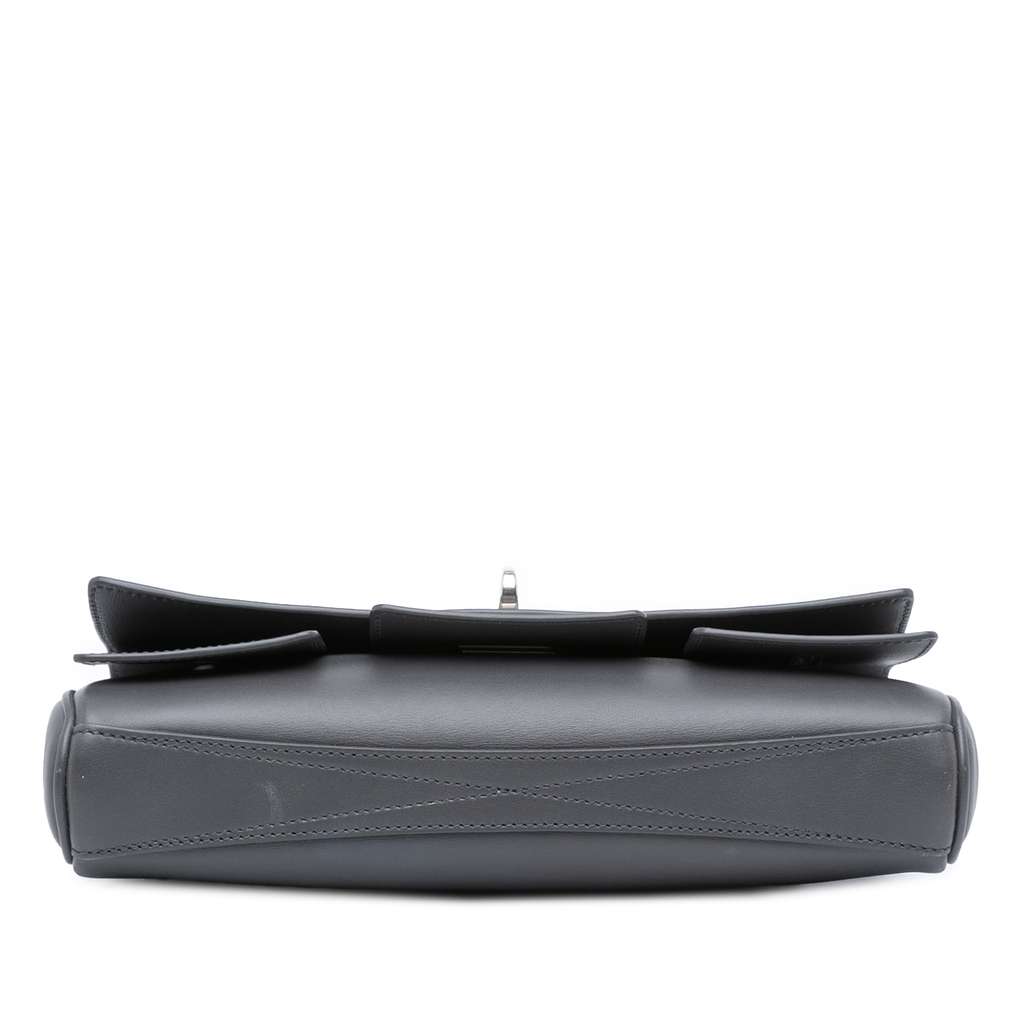 Balenciaga Small Smooth Calfskin Bel Air Clutch On Strap - Image 6