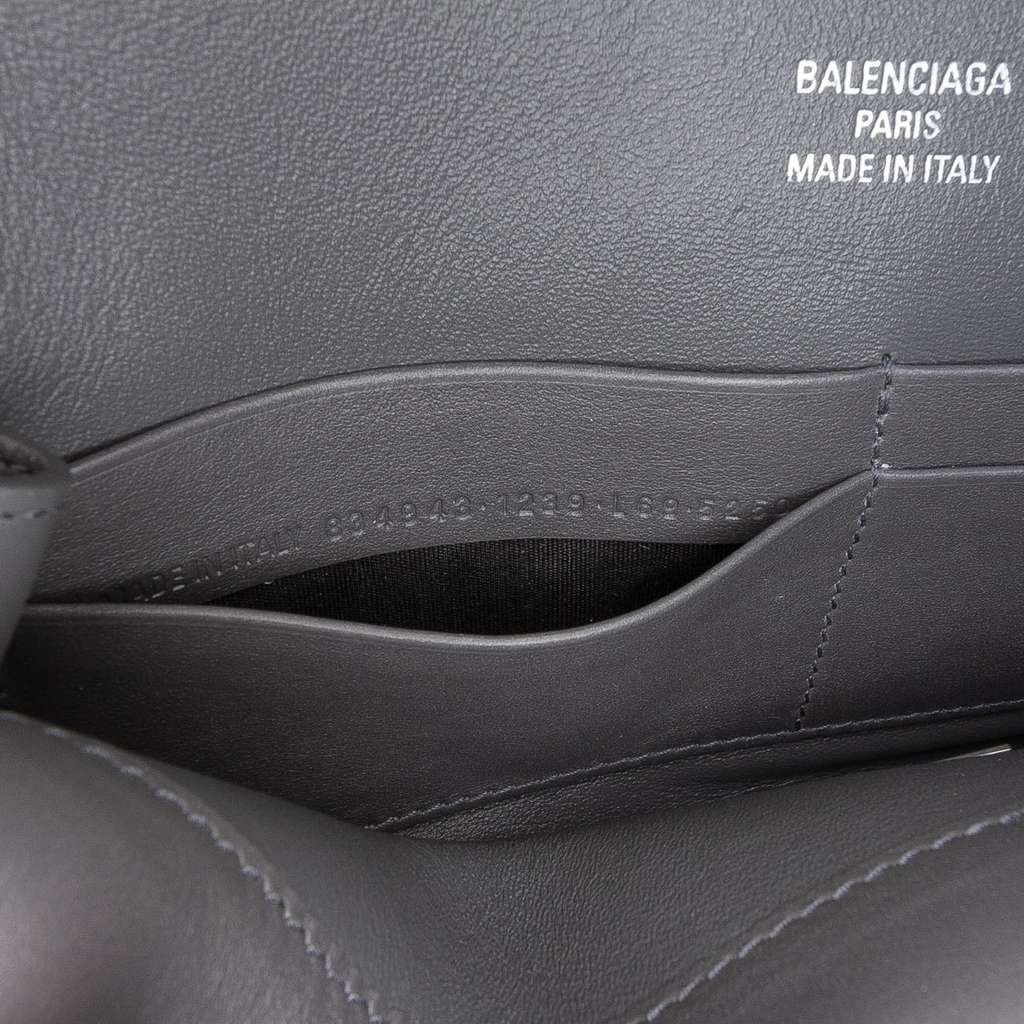 Balenciaga Small Smooth Calfskin Bel Air Clutch On Strap - Side view