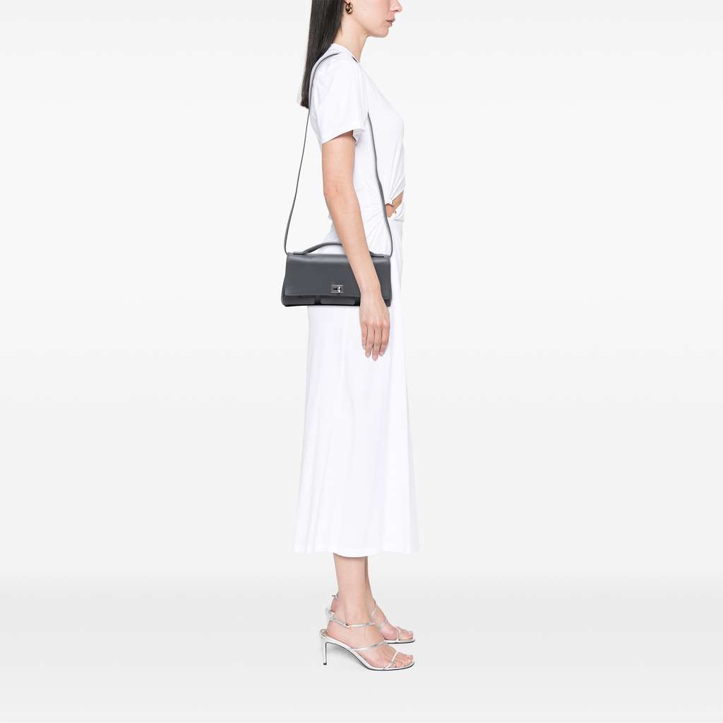 Balenciaga Small Smooth Calfskin Bel Air Clutch On Strap - Image 12