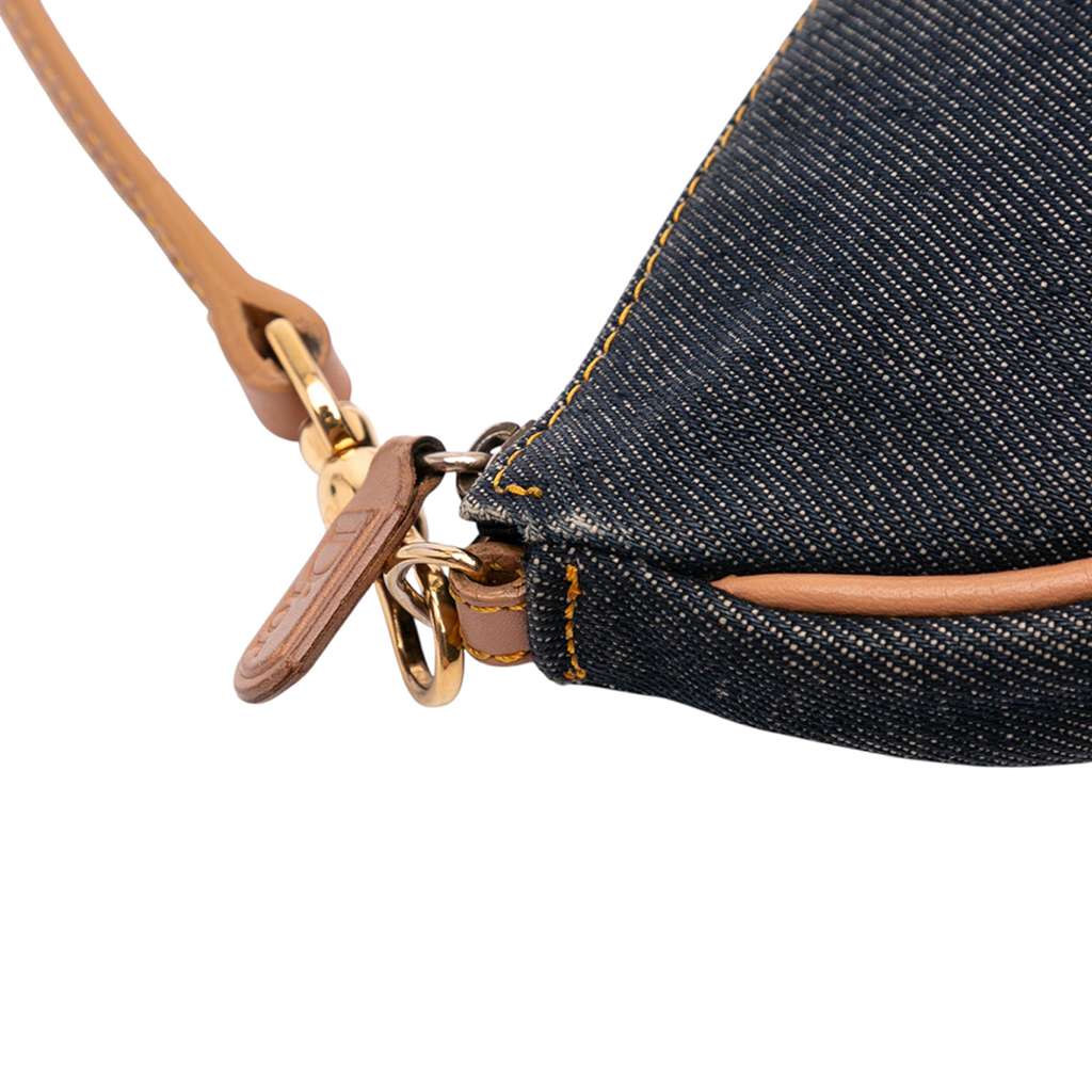 Dior Mini Denim Saddle Pochette - Image 11