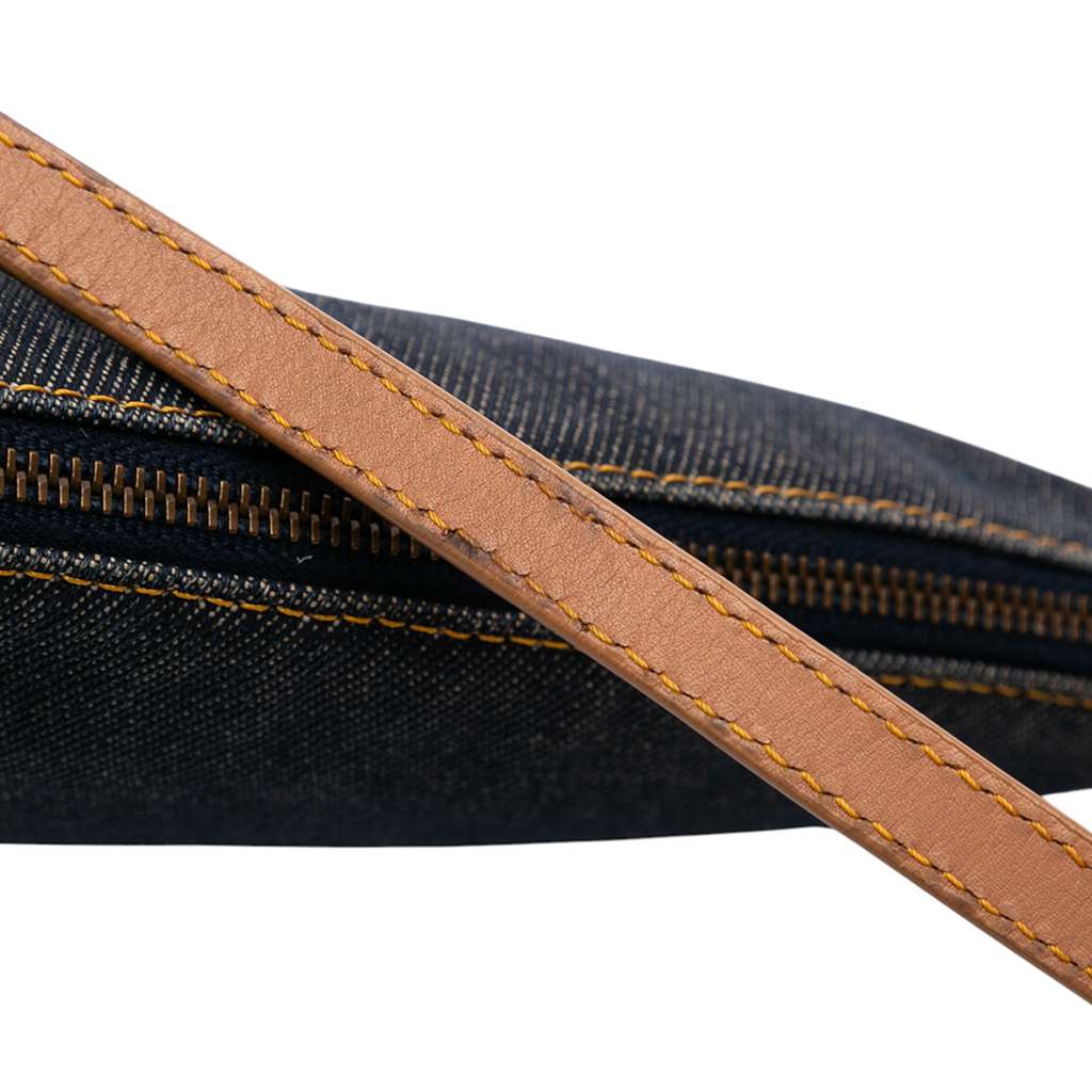Dior Mini Denim Saddle Pochette - Image 12