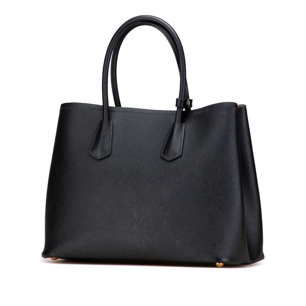 Prada Medium Saffiano Cuir Double Satchel - 2