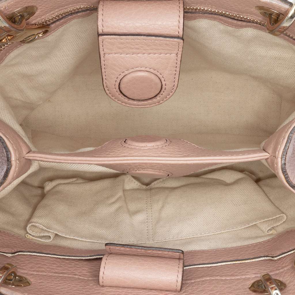 Gucci Small Calfskin Bamboo Shopper Satchel - 4