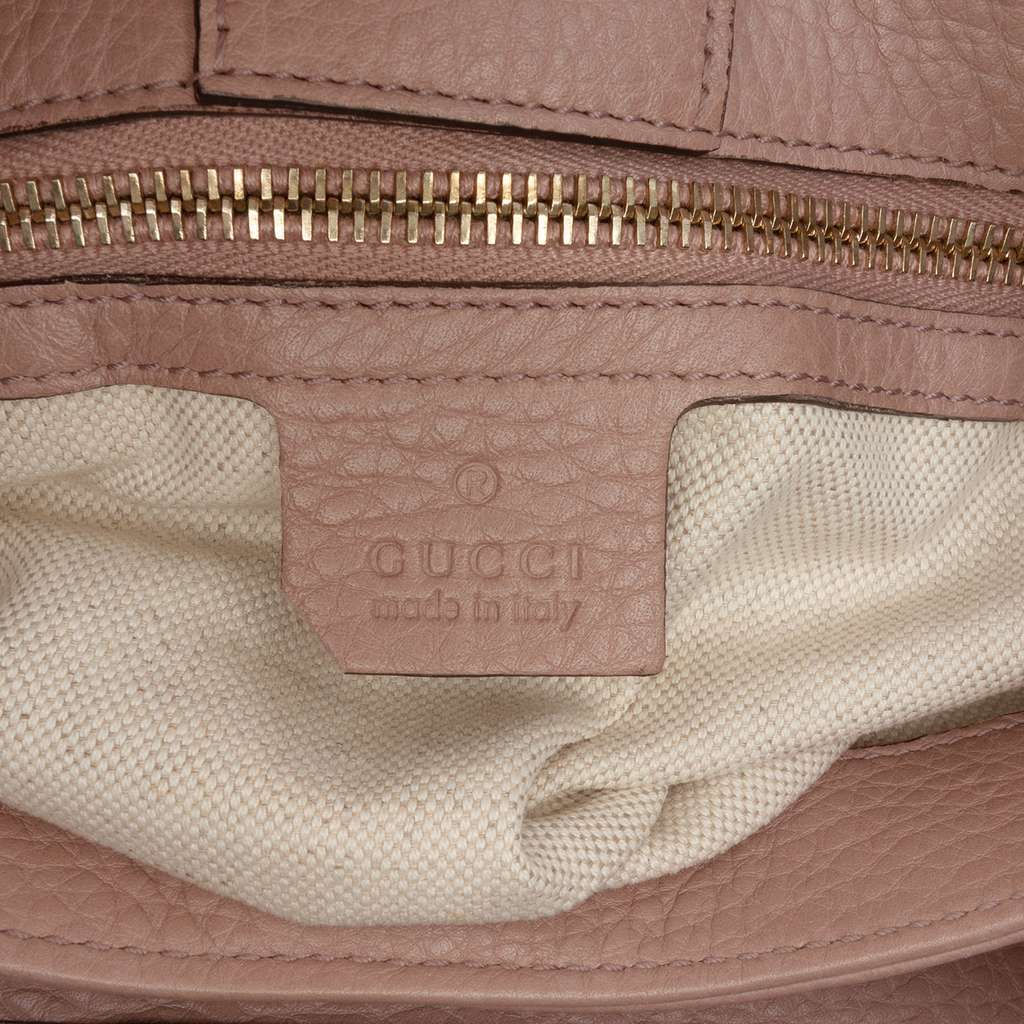 Gucci Small Calfskin Bamboo Shopper Satchel - Side view