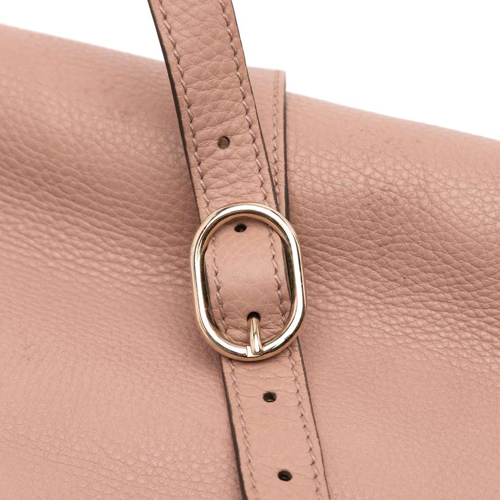 Gucci Small Calfskin Bamboo Shopper Satchel - Image 10