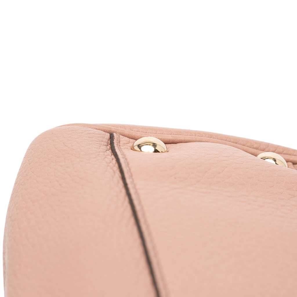 Gucci Small Calfskin Bamboo Shopper Satchel - Image 11