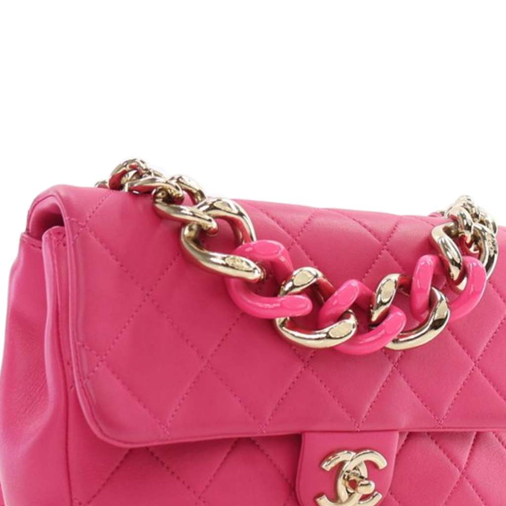 Chanel Small Lambskin Elegant Chain Single Flap - Detail 2