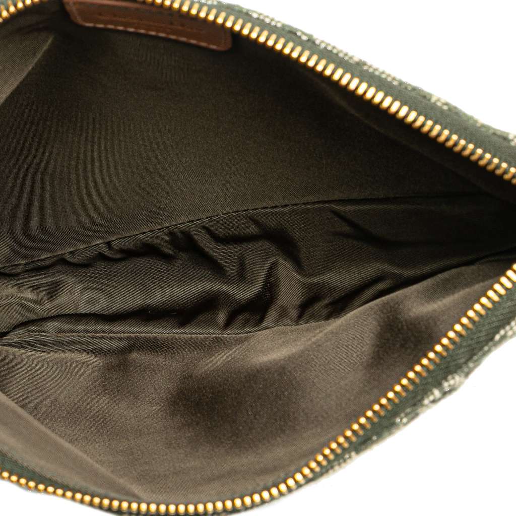 Dior Mini Diorissimo Canvas Saddle Pochette - 4