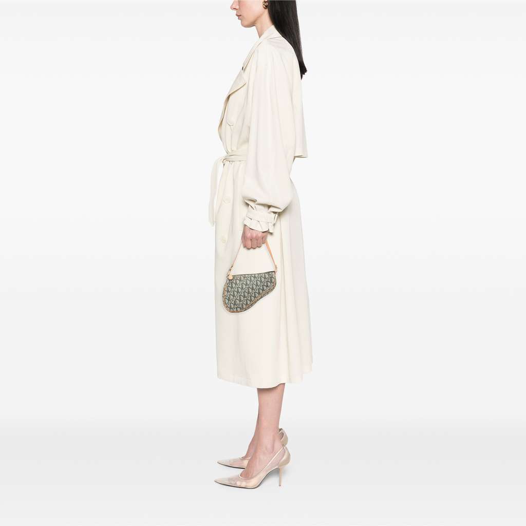 Dior Mini Diorissimo Canvas Saddle Pochette - Image 12