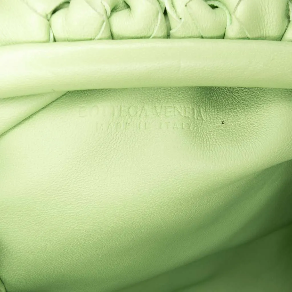 Bottega Veneta Nappa Intrecciato The Mini Pouch Crossbody Green Leather Good - Box View