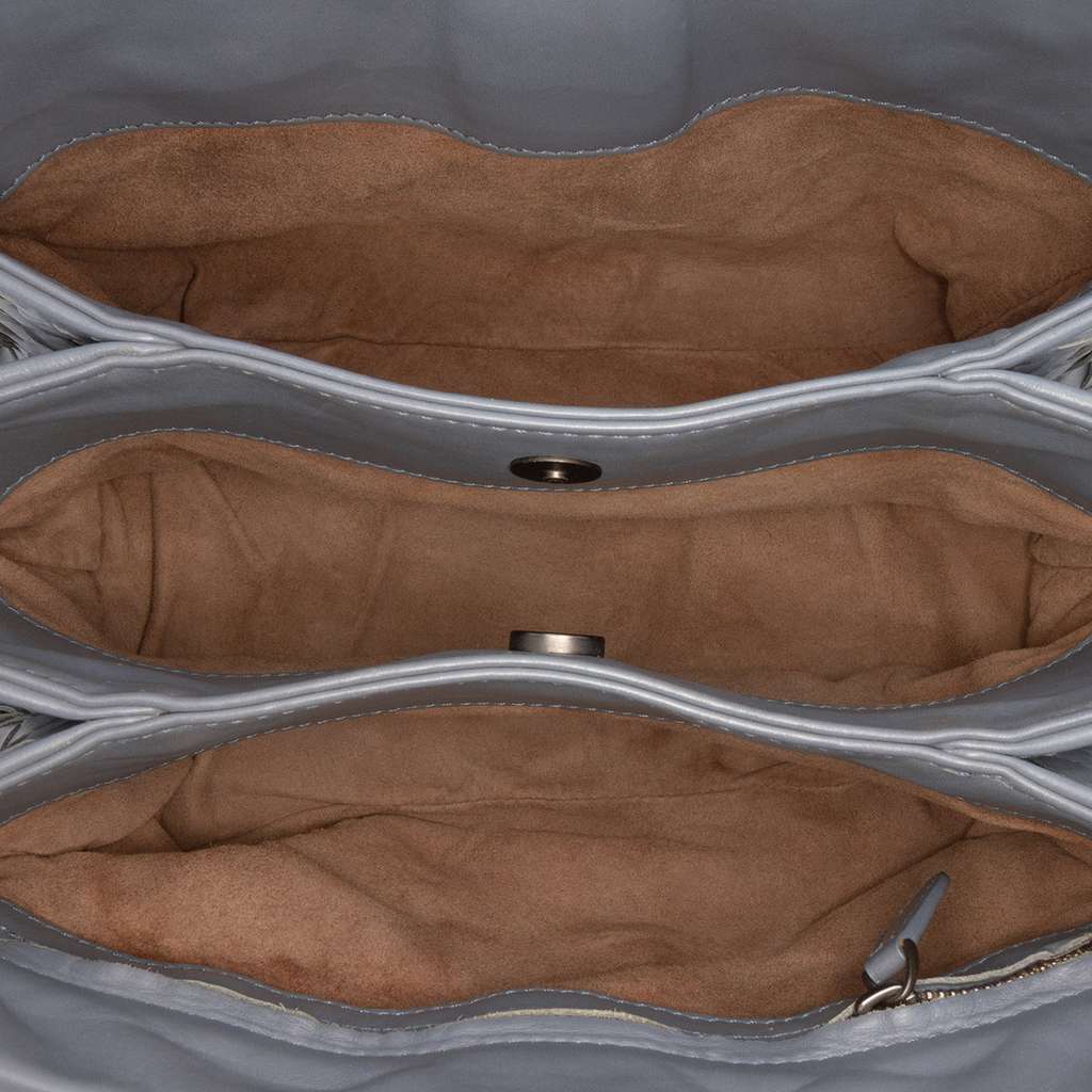 Bottega Veneta Mini Nappa Intrecciato Roma Satchel - 4