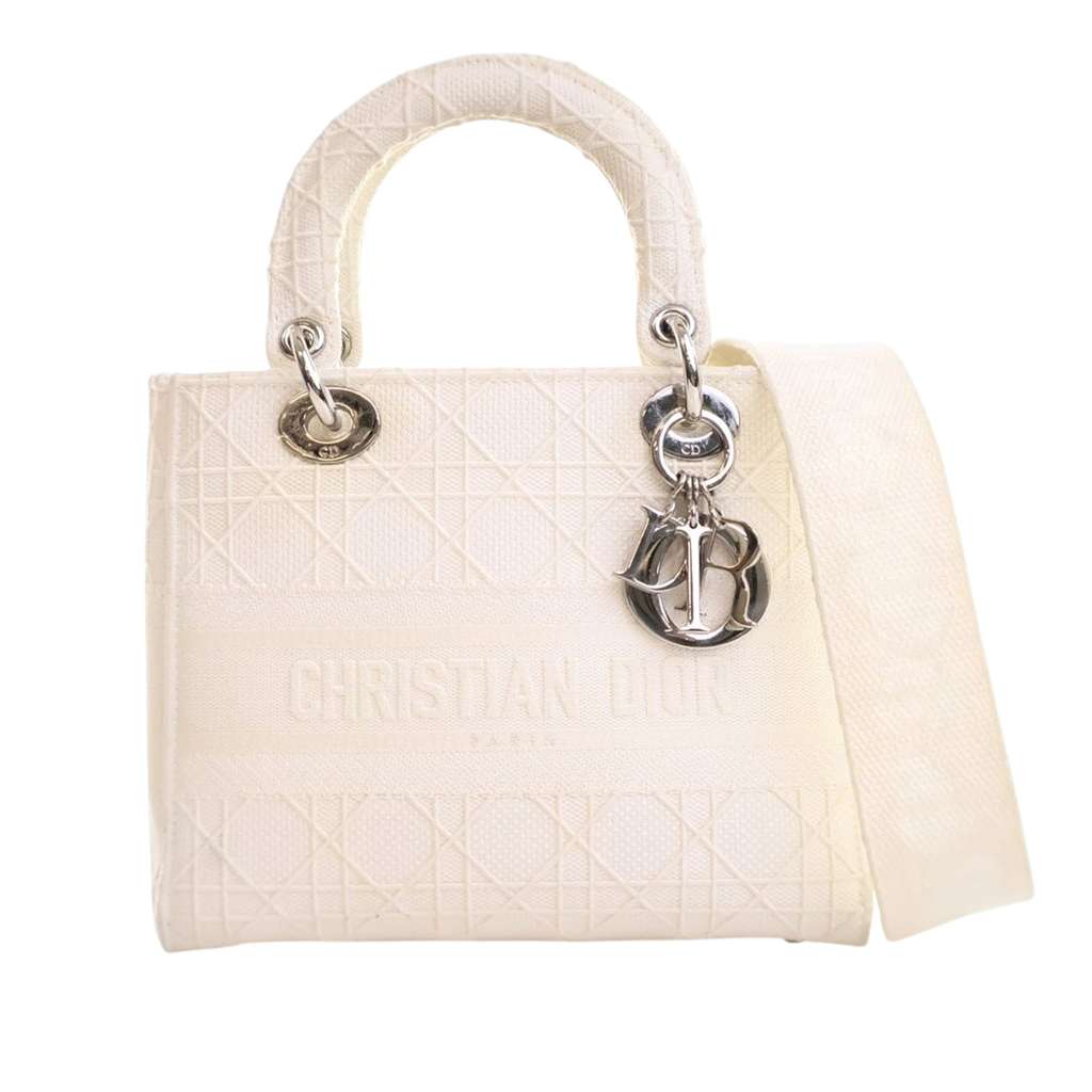 Dior Medium Canvas Cannage Lady D Lite
