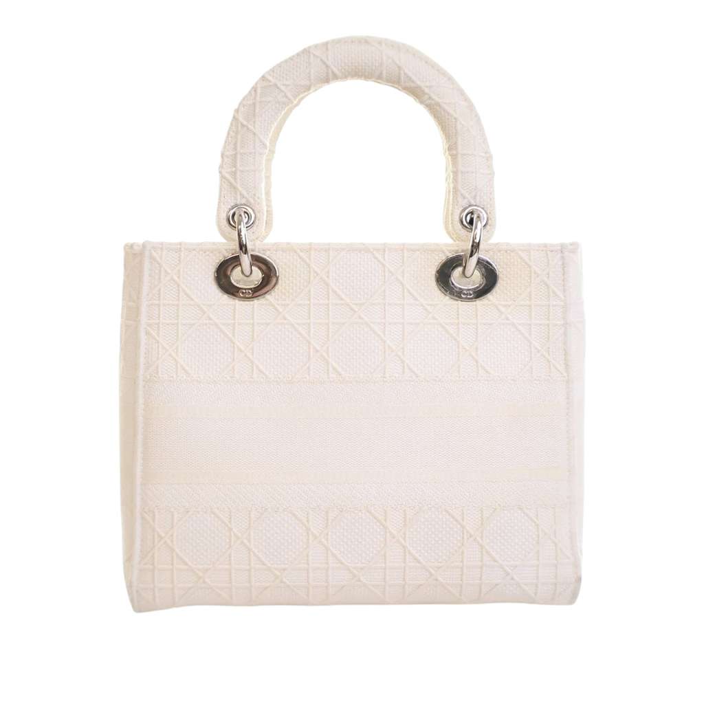 Dior Medium Canvas Cannage Lady D Lite - Back view