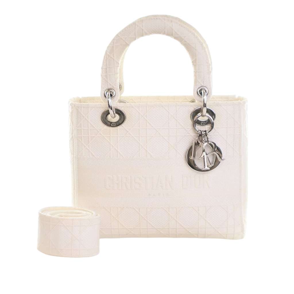 Dior Medium Canvas Cannage Lady D Lite - Image 12