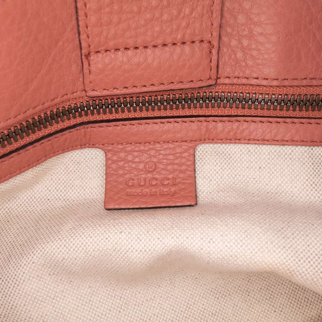 Gucci Medium Calfskin Bamboo Shopper Satchel - Side view