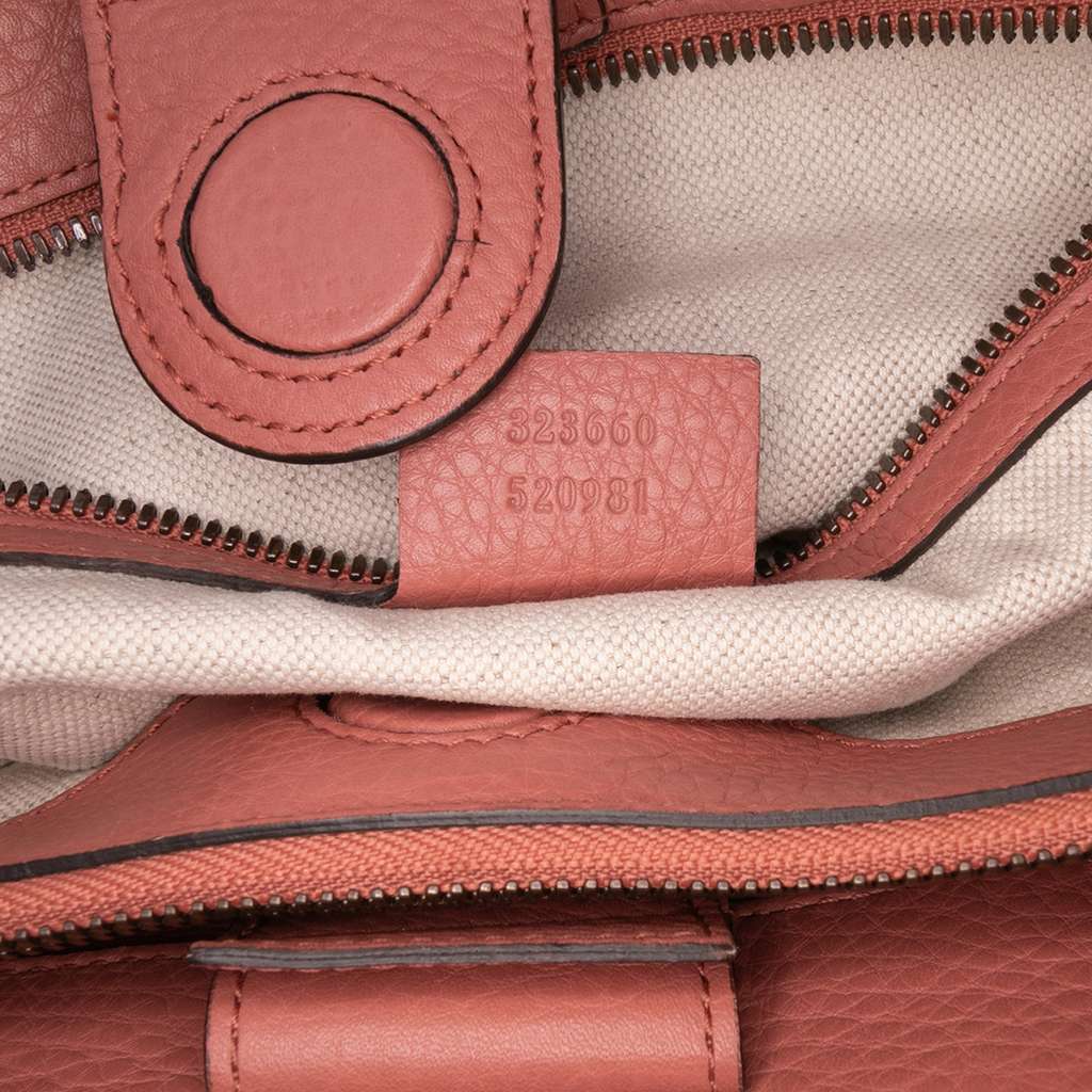 Gucci Medium Calfskin Bamboo Shopper Satchel - Detail 1