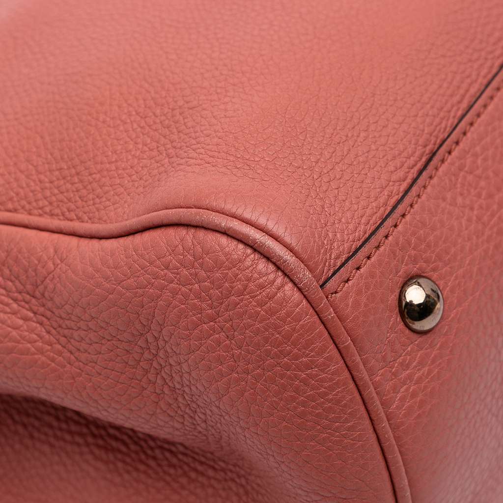 Gucci Medium Calfskin Bamboo Shopper Satchel - Detail 2