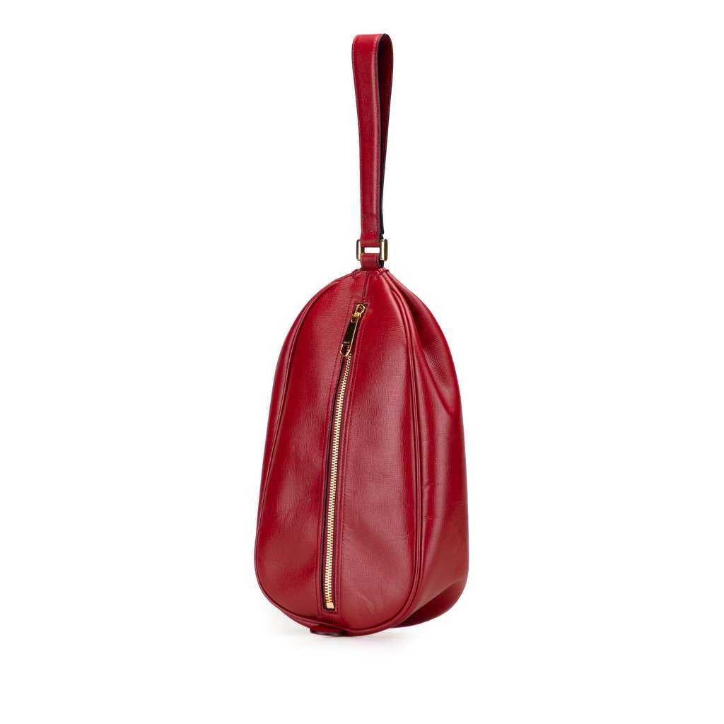 Gucci Leather Interlocking G Oval Clutch - Back view