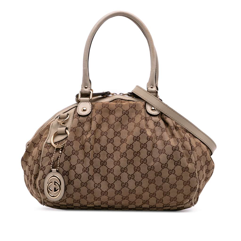 Gucci GG Canvas Sukey Satchel