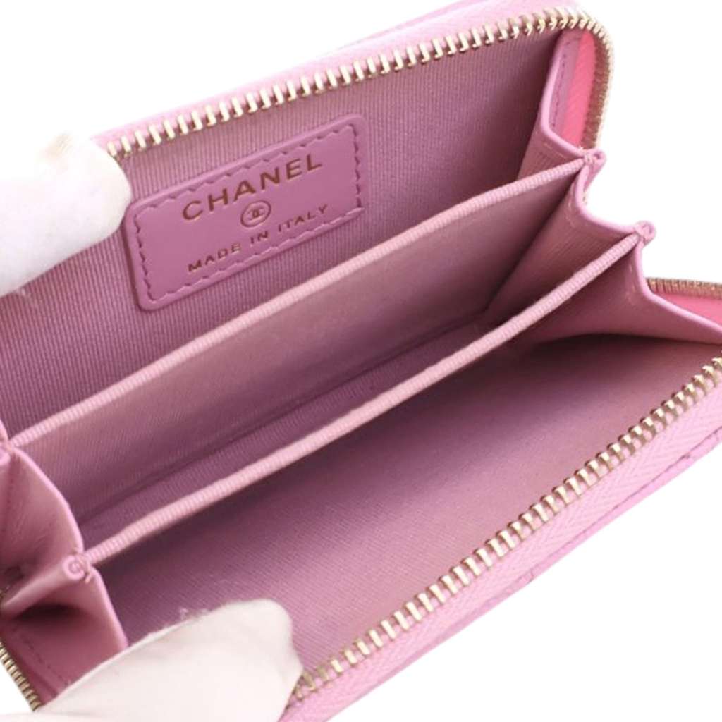 Chanel CC Quilted Caviar Classic Zipped Coin Purse - 5