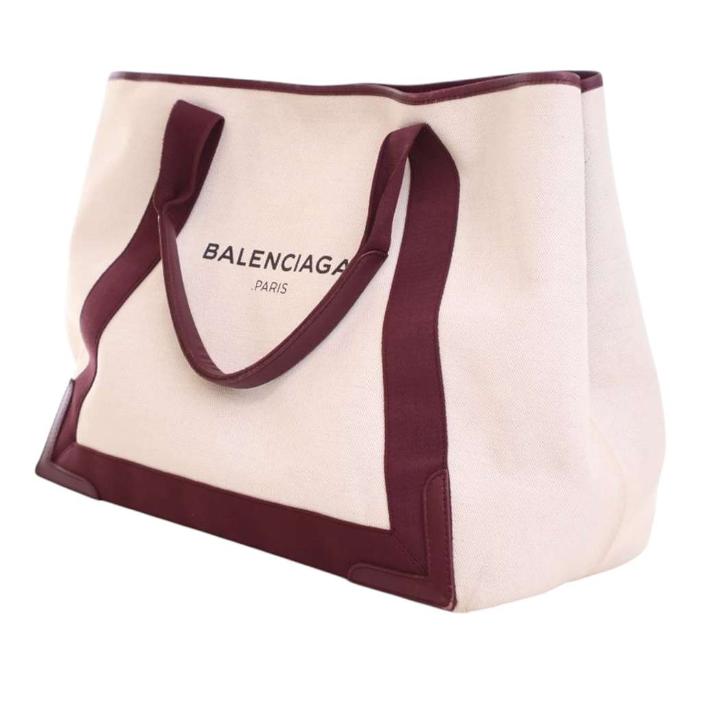 Balenciaga Canvas Navy Cabas Tote M - Back view