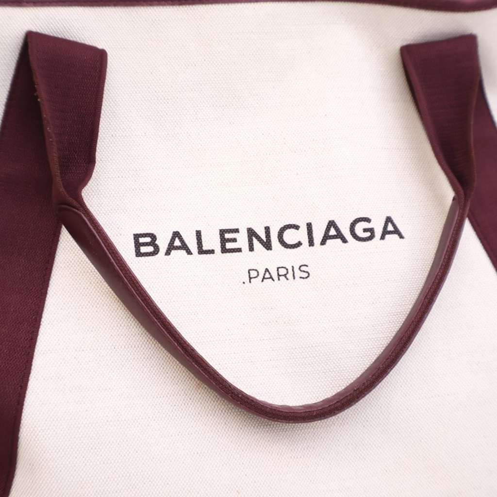 Balenciaga Canvas Navy Cabas Tote M - Image 11