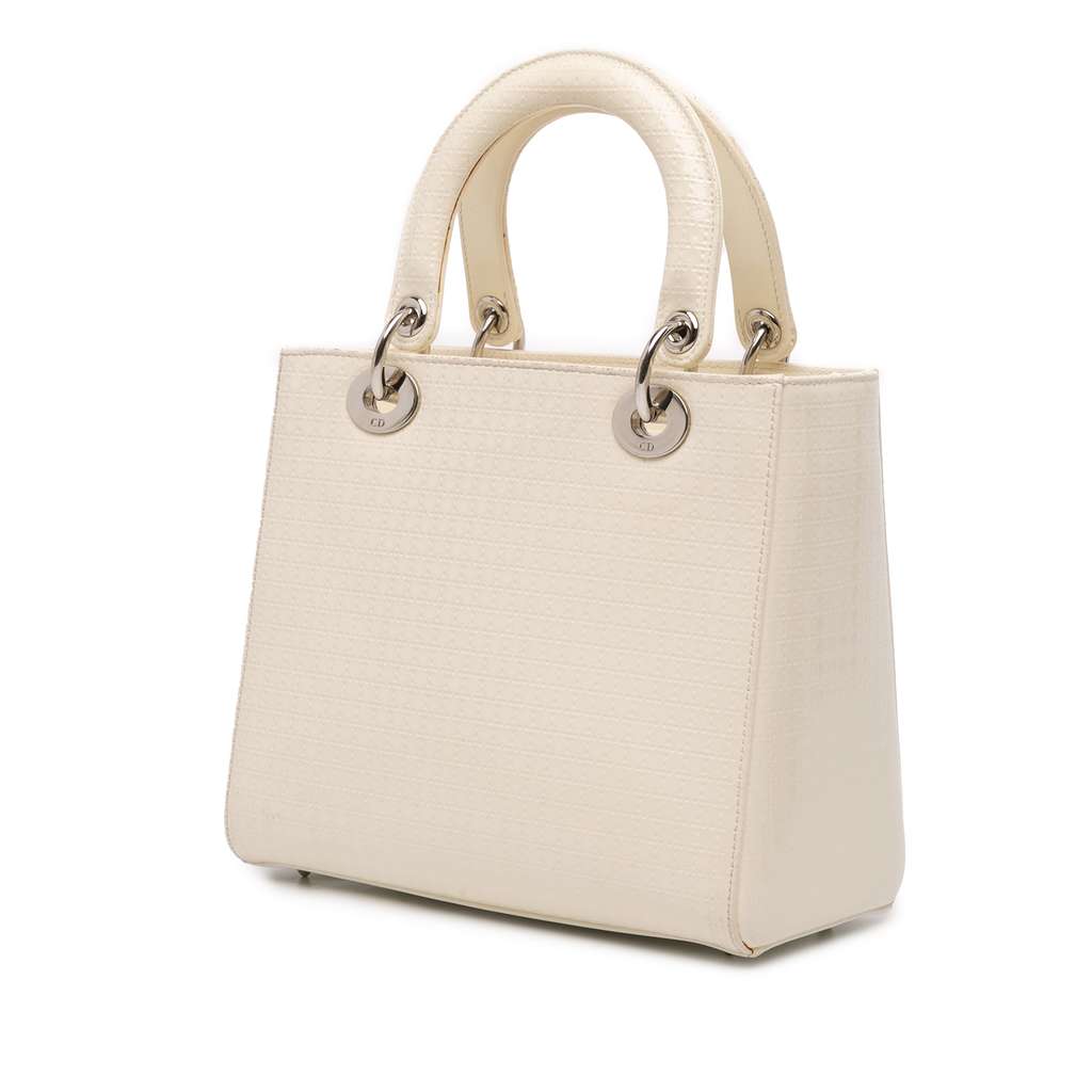 Dior Medium Patent Microcannage Lady Dior - Back view