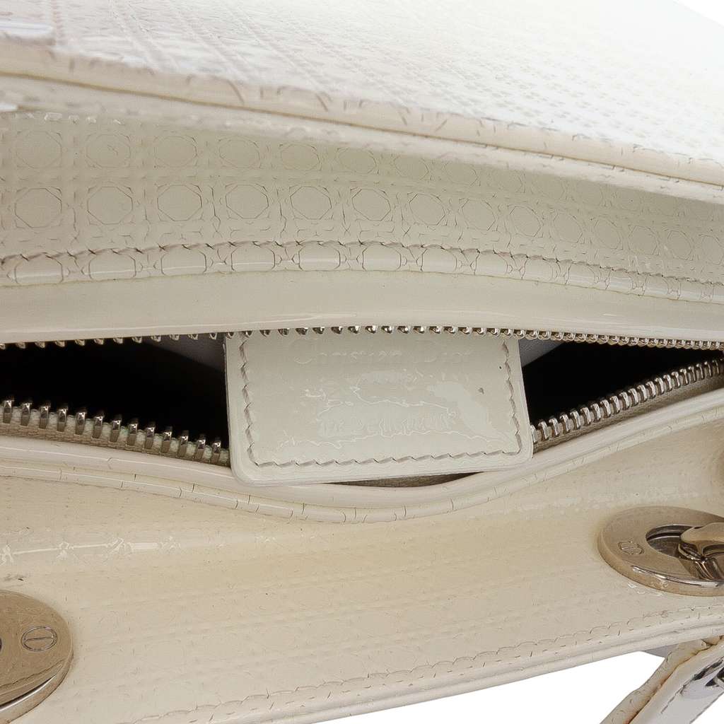 Dior Medium Patent Microcannage Lady Dior - Side view