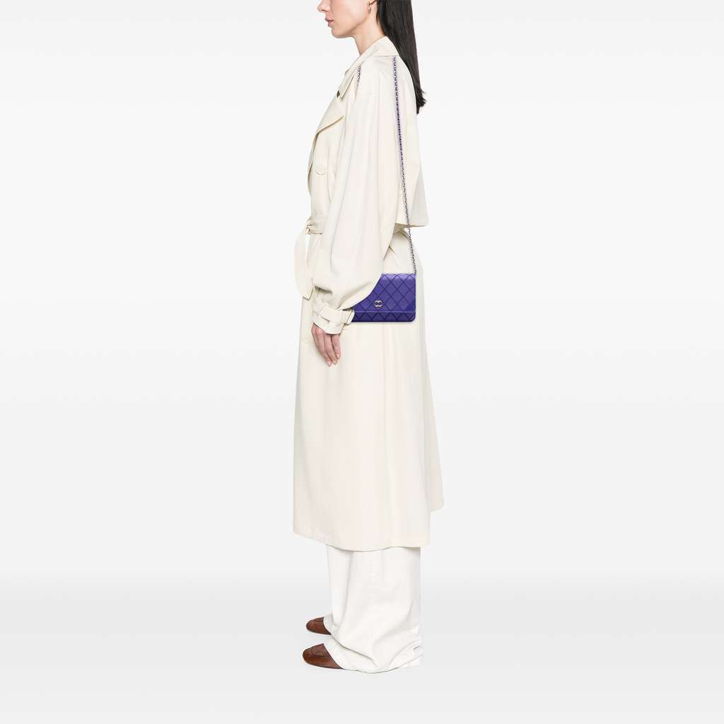 Chanel CC Quilted Calfskin Fancy Wallet On Chain - Image 13