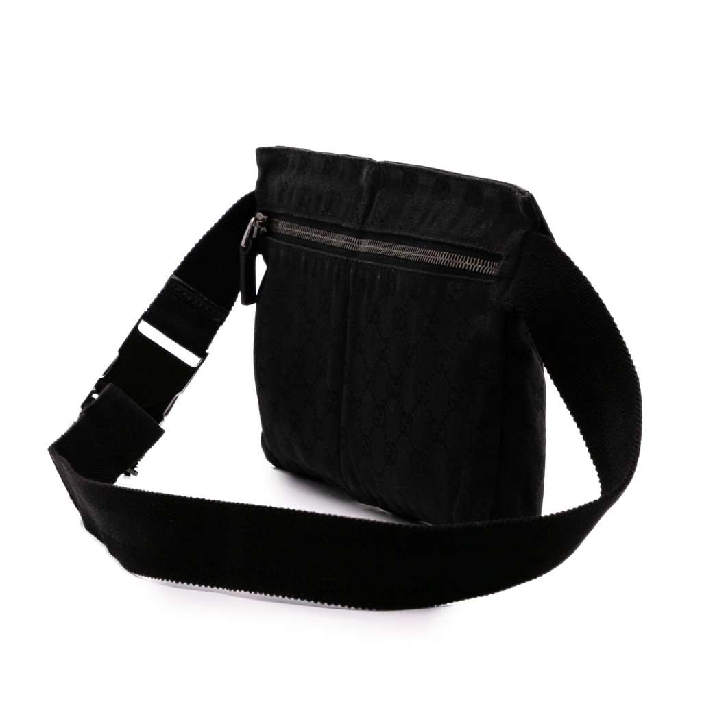 Gucci GG Canvas Double Pocket Belt Bag - 2