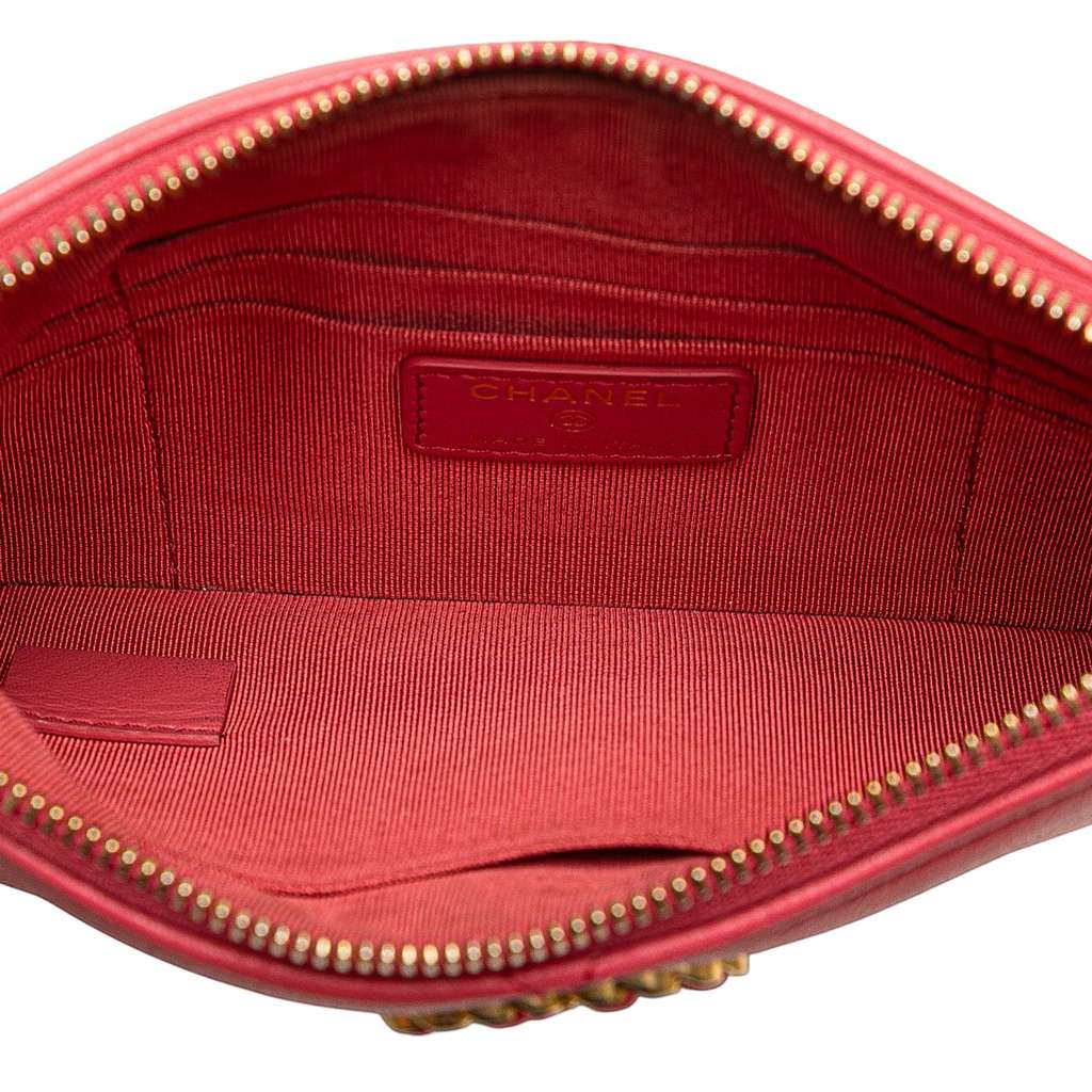 Chanel Small Lambskin 19 O Case Pouch - 4