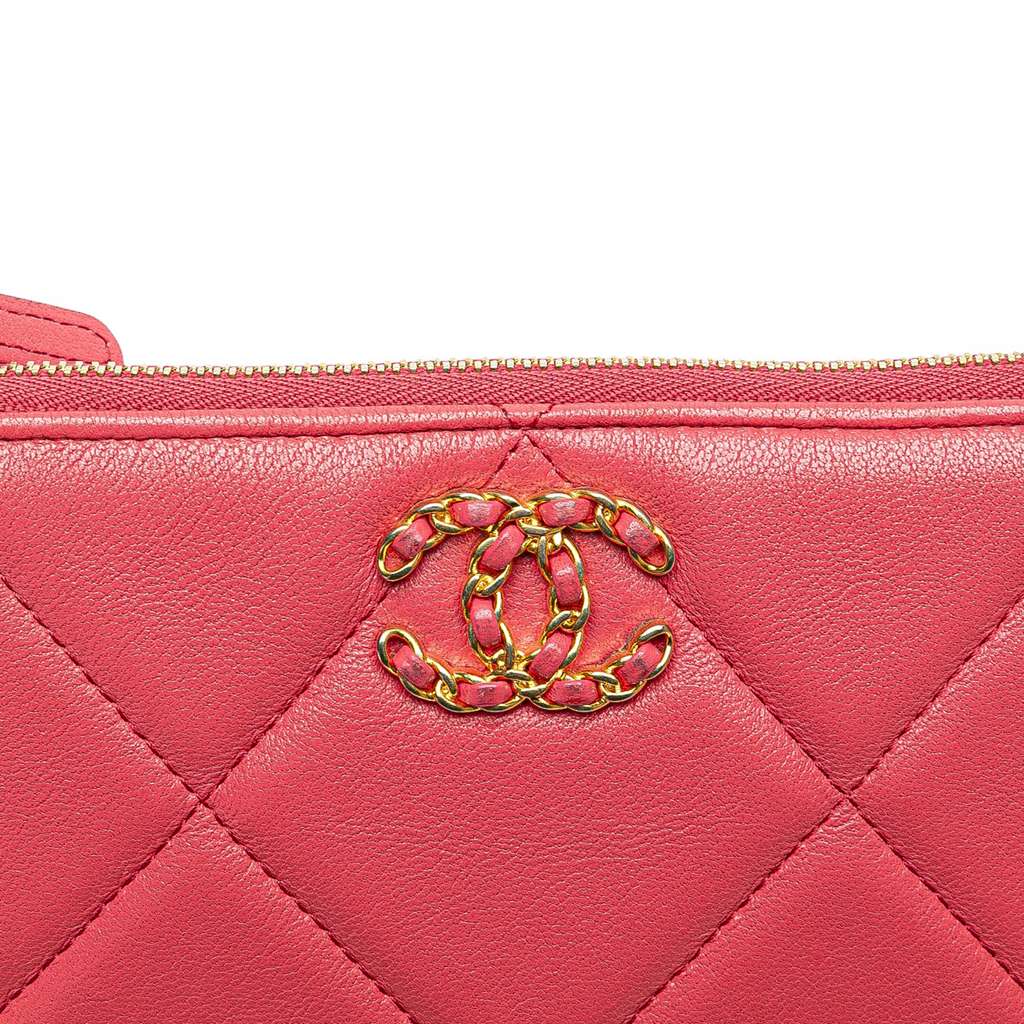 Chanel Small Lambskin 19 O Case Pouch - Image 10