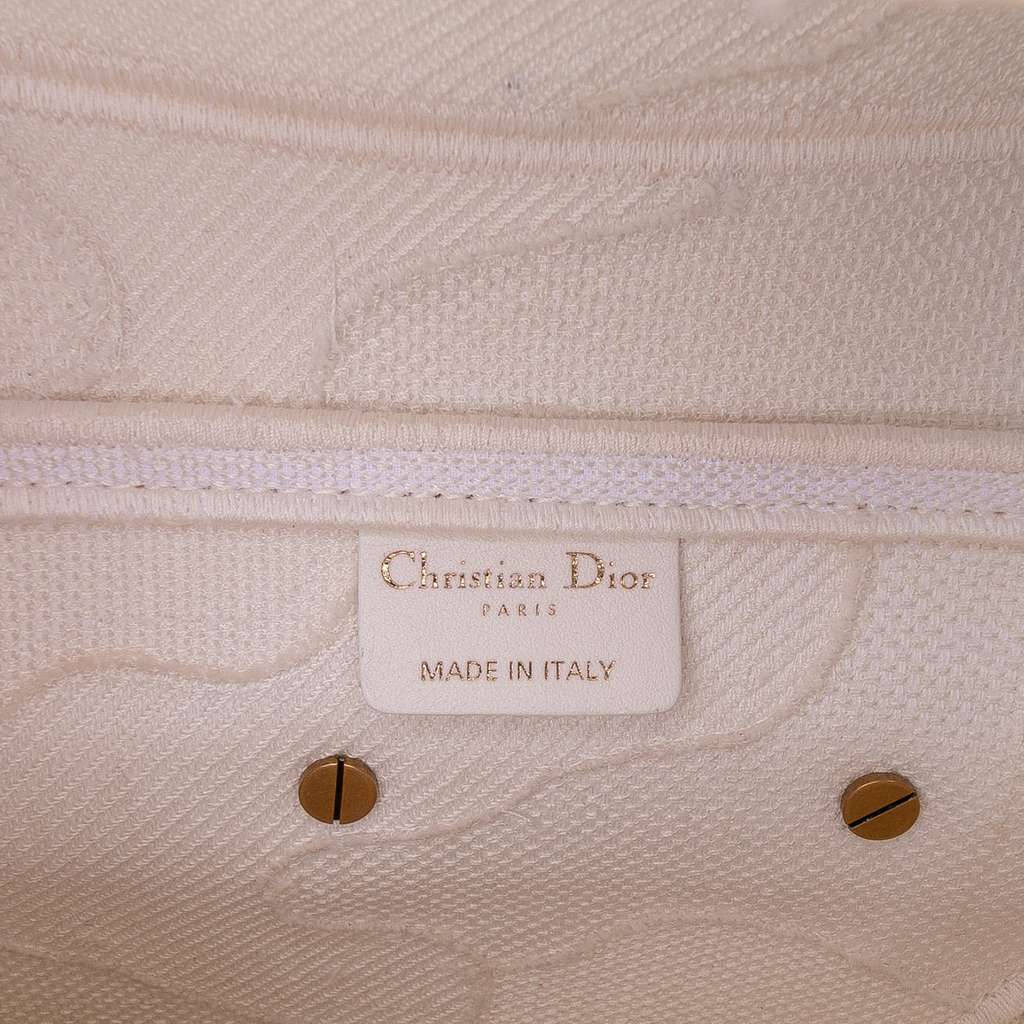 Dior Mini Canvas Embroidered Camouflage Saddle Bag - Side view