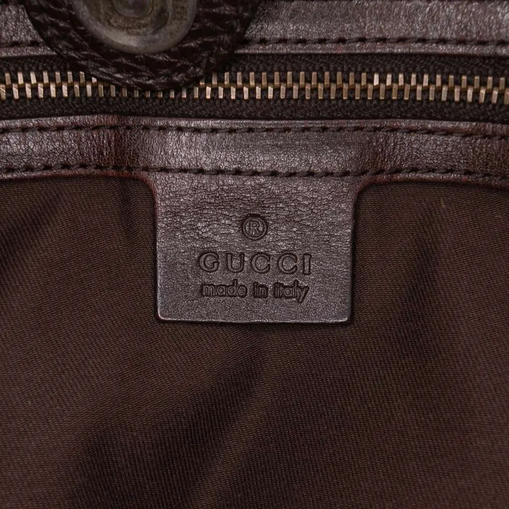 Gucci GG Canvas Interlocking G Tote Brown Canvas Fair - Box View