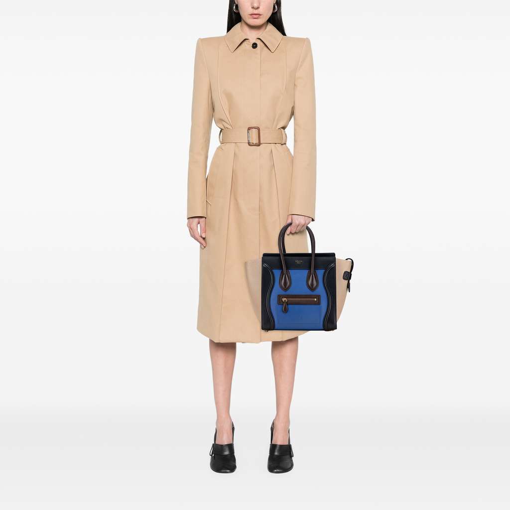 Celine Micro Tricolor Leather Luggage Tote - Image 13