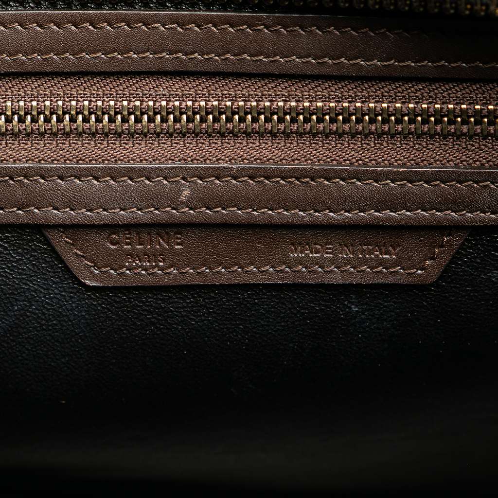 Celine Micro Tricolor Leather Luggage Tote - Side view