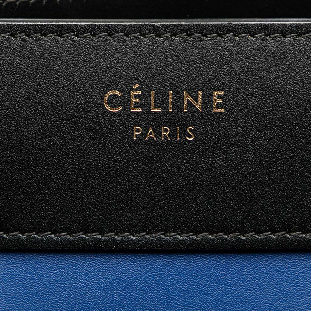 Celine Micro Tricolor Leather Luggage Tote - Detail 2