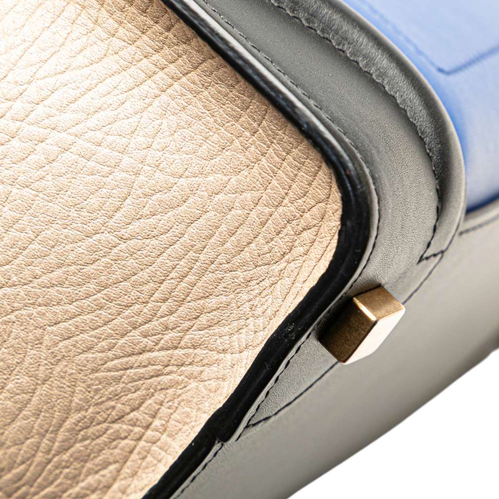 Celine Micro Tricolor Leather Luggage Tote - Image 11