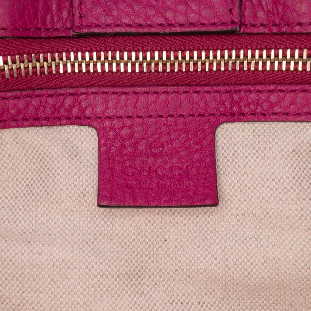 Gucci Medium Calfskin Bamboo Shopper Satchel - Side view