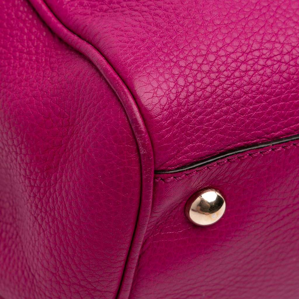 Gucci Medium Calfskin Bamboo Shopper Satchel - Detail 2