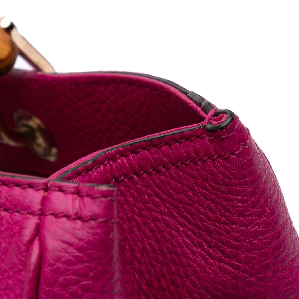 Gucci Medium Calfskin Bamboo Shopper Satchel - Image 10