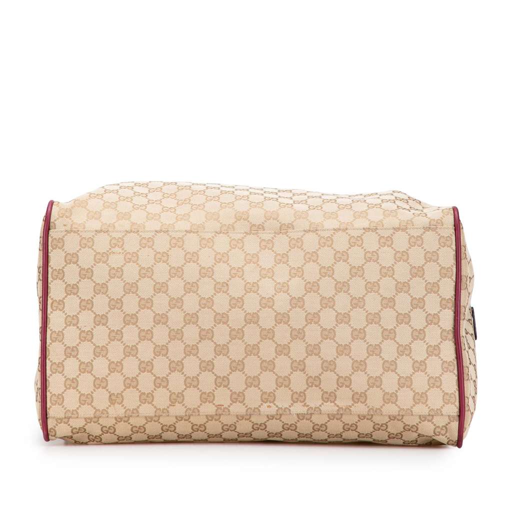 Gucci GG Canvas Web Travel Bag - Image 6