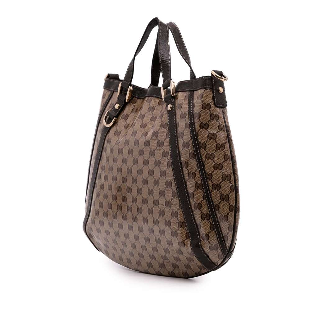 Gucci GG Crystal Abbey D Ring Convertible Tote - Back view