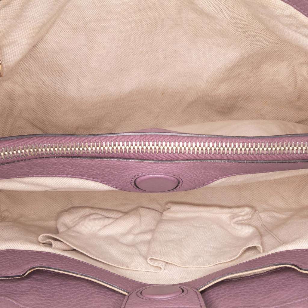 Gucci Medium Calfskin Bamboo Shopper Satchel - 4