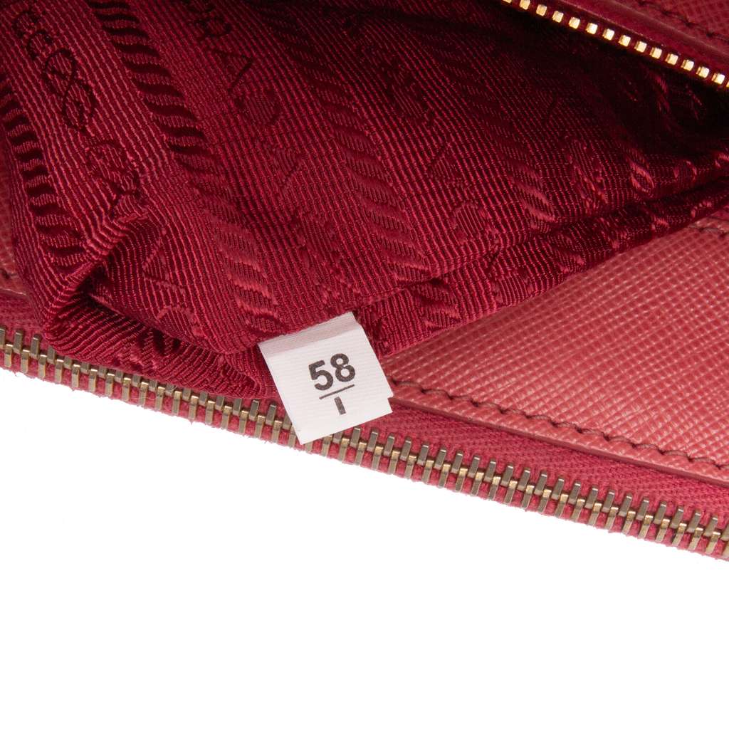 Prada Small Saffiano Lux Galleria Double Zip Satchel - Detail 1