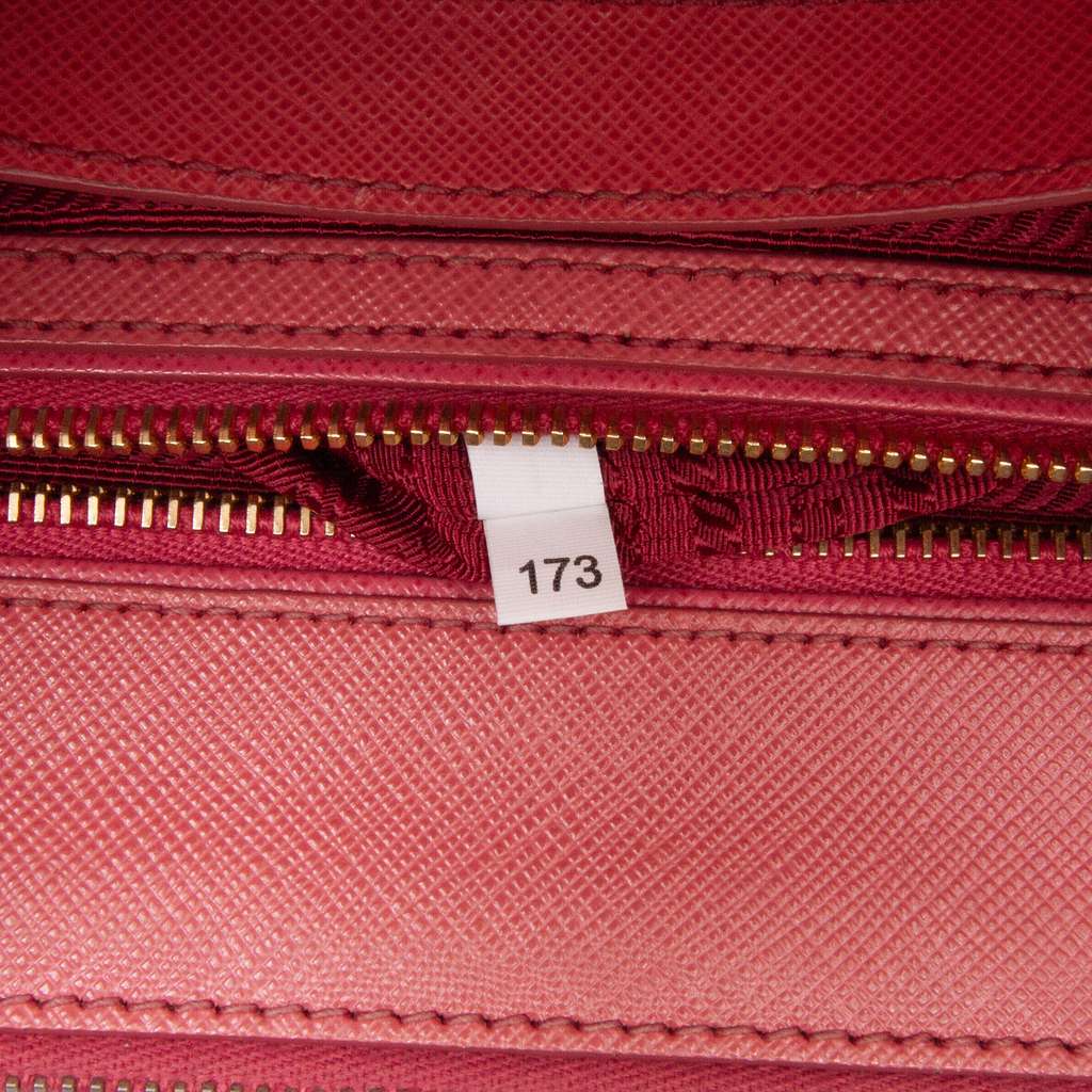 Prada Small Saffiano Lux Galleria Double Zip Satchel - Detail 2
