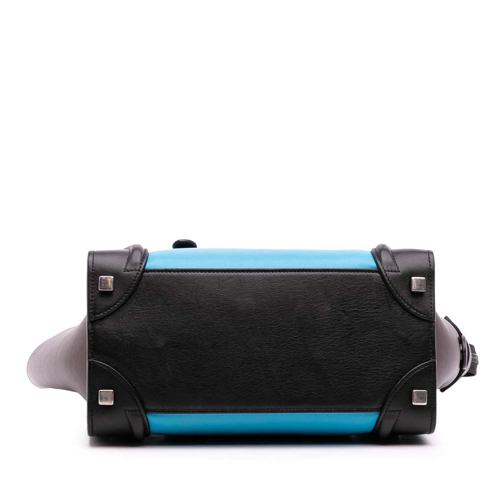 Celine Micro Tricolor Leather Luggage Tote - Image 6